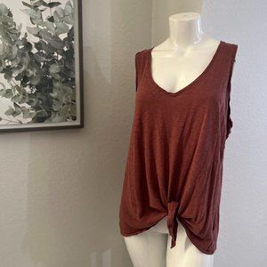 Express Tank Top with Tie in Front